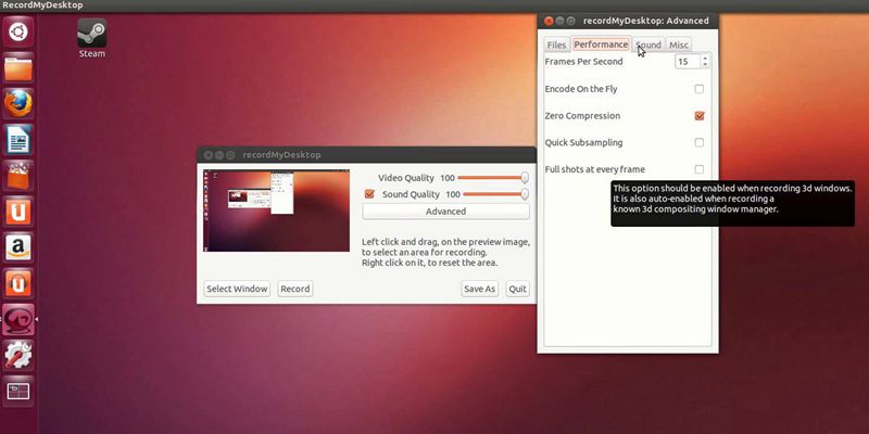 Recordmydesktop linux как пользоваться